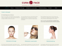 curaface.de Webseite Vorschau