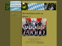 unterbrunner-blaskapelle.de Webseite Vorschau