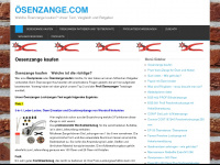 ösenzange.com Webseite Vorschau