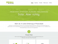 zenna.ch Webseite Vorschau
