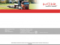 koller-transport.ch Webseite Vorschau