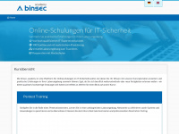 binsec-academy.com Webseite Vorschau