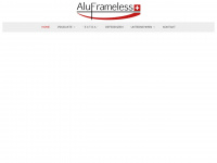 alu-frameless.ch Webseite Vorschau
