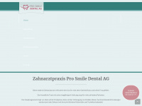 pro-smile-dental.ch Webseite Vorschau