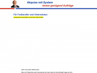 akquise-mit-system.de Webseite Vorschau