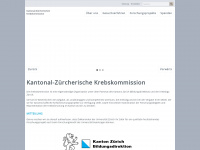 krebs-kommission.ch Webseite Vorschau