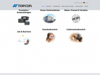 topcon-electronics.de Webseite Vorschau
