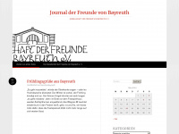 journalbayreuth.wordpress.com Webseite Vorschau