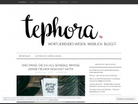 tephora.de Webseite Vorschau