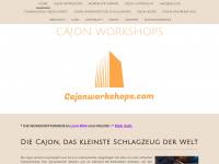cajonworkshops.com Webseite Vorschau