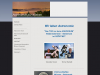 astronomie-purerleben.com Webseite Vorschau