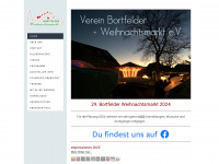 bortfelder-weihnachtsmarkt.de Webseite Vorschau