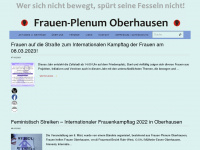 frauen-plenum-oberhausen.de Webseite Vorschau