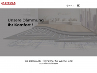 zisola.ch Webseite Vorschau