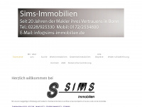 sims-immobilien.jimdo.com Webseite Vorschau