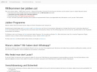 jabber.cat Webseite Vorschau
