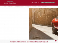 british-classics.ch Webseite Vorschau