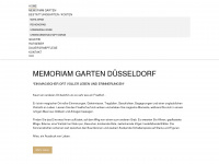 memoriam-garten-duesseldorf.de Webseite Vorschau