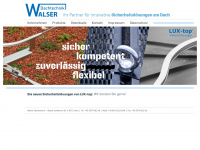 walser-dachtechnik.com Webseite Vorschau