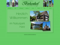 birkenhof-hahnenklee.de Webseite Vorschau