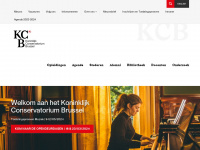 kcb.be Webseite Vorschau