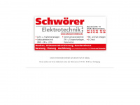 schwoerer-elektro.de Webseite Vorschau