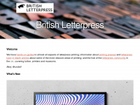 britishletterpress.co.uk Webseite Vorschau