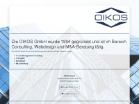 oikos-de.de Webseite Vorschau