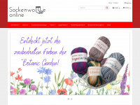 sockenwolle-online.at Webseite Vorschau
