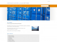 hennemann-lagerpark.de Webseite Vorschau