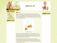 maca.at Webseite Vorschau