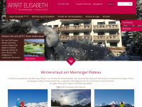 apart-elisabeth.at Webseite Vorschau