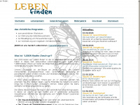 leben-finden.net Webseite Vorschau