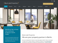 blacklabel-properties.com Webseite Vorschau