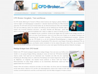 cfd-broker.com Webseite Vorschau