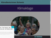 klimaseniorinnen.ch Webseite Vorschau