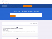 telindex.ch Webseite Vorschau