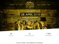 circus-of-freaks.at Webseite Vorschau