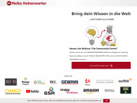 meikehohenwarter.com Webseite Vorschau