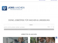 jobs-aachen.org Webseite Vorschau