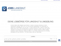 jobs-landshut.com Webseite Vorschau