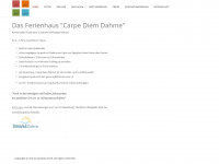 carpe-diem-dahme.de Webseite Vorschau