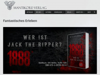 mantikoreverlag.de Webseite Vorschau
