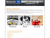 mietstudio-a3.de Webseite Vorschau