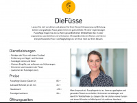 diefüsse.ch Webseite Vorschau