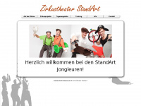 zirkustheater-standart.de Webseite Vorschau