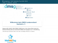 dmsg-saarland.de Webseite Vorschau