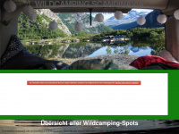 wildcamping-scandinavia.com Webseite Vorschau
