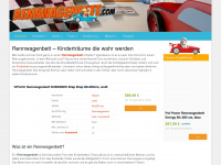 rennwagenbett.com Webseite Vorschau