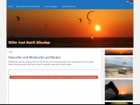 kiteandsurfrhodes.com Webseite Vorschau